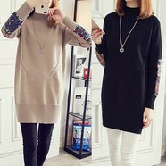 가을 여성용 와인색 터틀넥